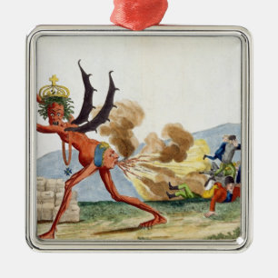 Karikatuur van de Engelse regering, 1793 Metalen Ornament