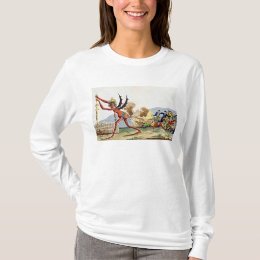 Karikatuur van de Engelse regering, 1793 T-shirt (Voorkant)