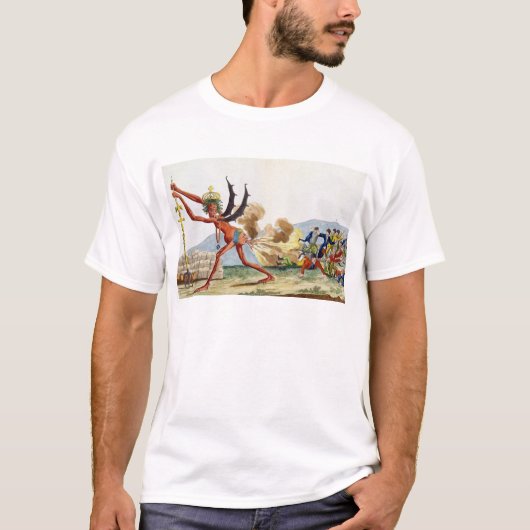 Karikatuur van de Engelse regering, 1793 T-shirt (Voorkant)