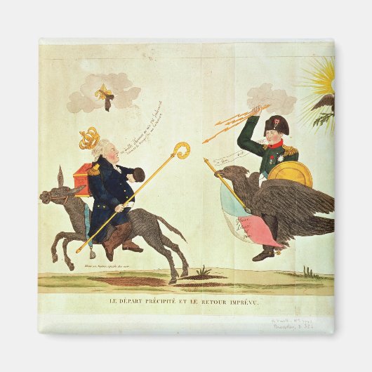 Karikatuur van de "honderdduizenden dagen" magneet (Voorkant)