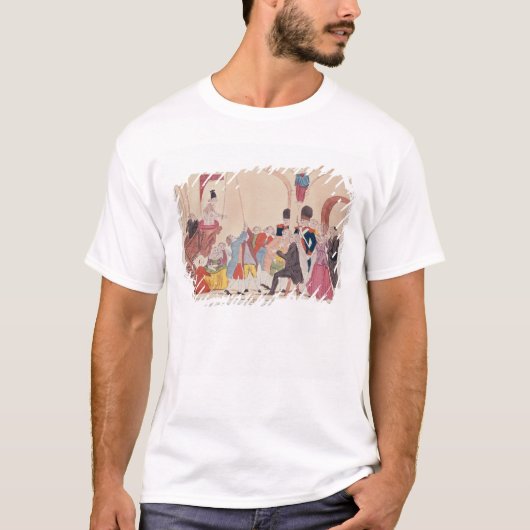 Karikatuur van de manier om aristocratisch te make t-shirt (Voorkant)