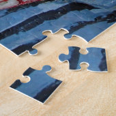 Karikatuur van een treinbestuurder in Virginia. Legpuzzel (Zijkant)