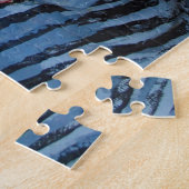 Karikatuur van een treinbestuurder in Virginia. Legpuzzel (Zijkant)