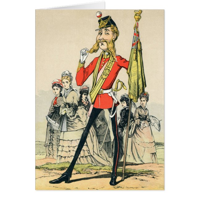 Karikatuur van een Victoriaans Britse soldaat (Voorkant)