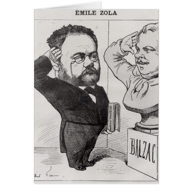Karikatuur van Emile Zola (Voorkant)