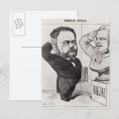 Karikatuur van Emile Zola Briefkaart (Voorkant / Achterkant)
