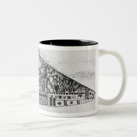 Karikatuur van Engelse joden uit een Haggadah Tweekleurige Koffiemok (Rechts)