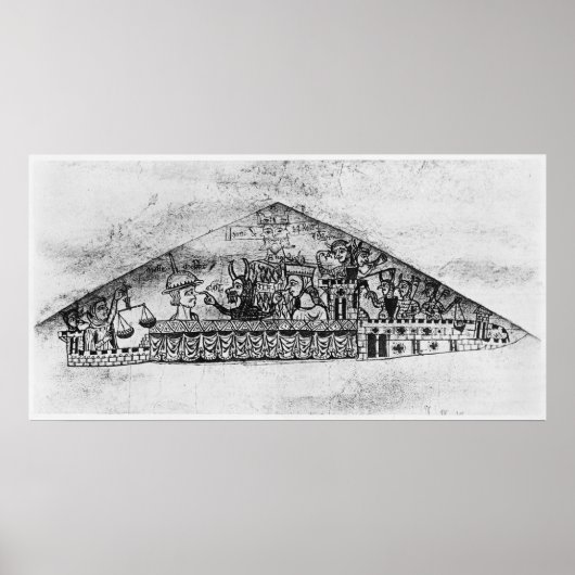 Karikatuur van Engelse joden, van een Haggadah Poster (Voorkant)