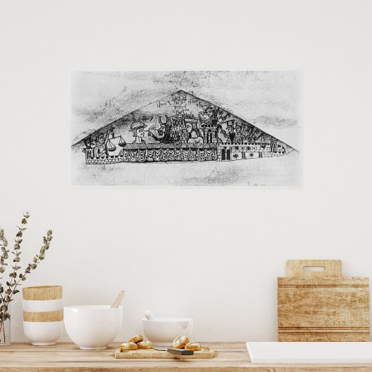 Karikatuur van Engelse joden, van een Haggadah Poster (Keuken)