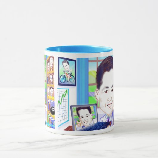 Karikatuur van foto's Mok 2020a (Midden)