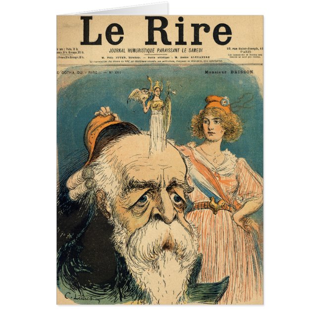 Karikatuur van Henri Brisson, (Voorkant)