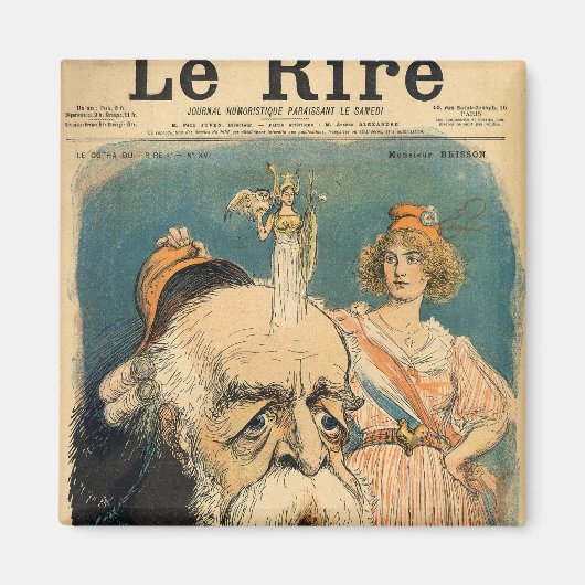 Karikatuur van Henri Brisson, Magneet (Voorkant)