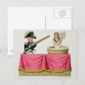 Karikatuur van het Constitutioneel Handvest Briefkaart (Voorkant / Achterkant)