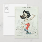 Karikatuur van Jules Valles Briefkaart (Voorkant / Achterkant)