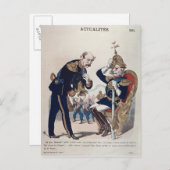 karikatuur van Kaiser Wilhelm van Pruisen Briefkaart (Voorkant / Achterkant)