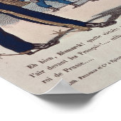 Karikatuur van Kaiser Wilhelm van Pruisen Poster (Hoek)