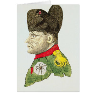 Karikatuur van Napoleon Bonaparte