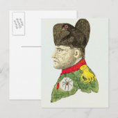 Karikatuur van Napoleon Bonaparte Briefkaart (Voorkant / Achterkant)