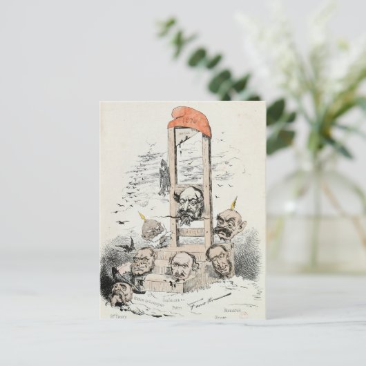 Karikatuur van Napoleon III Otto Briefkaart (Staand voorkant)