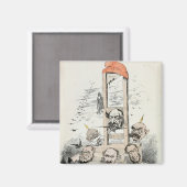 Karikatuur van Napoleon III Otto Magneet (Voorkant / Achterkant)