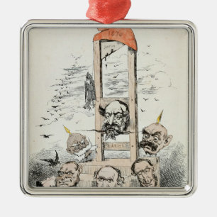 Karikatuur van Napoleon III Otto Metalen Ornament