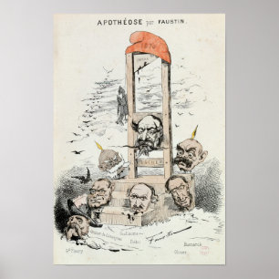 Karikatuur van Napoleon III Otto Poster