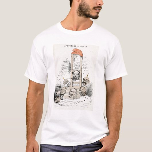 Karikatuur van Napoleon III Otto T-shirt (Voorkant)