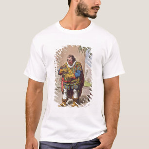Karikatuur van Pizarro die de T-shirt