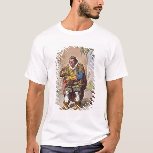 Karikatuur van Pizarro die de T-shirt (Voorkant)
