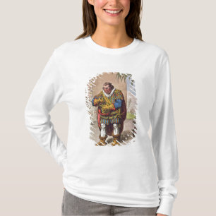 Karikatuur van Pizarro die de T-shirt