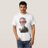 Karikatuur van Sigmund Freud T-shirt (Voorkant volledig)