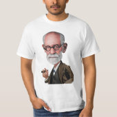 Karikatuur van Sigmund Freud T-shirt (Voorkant)