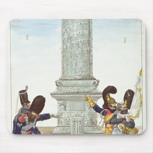 karikatuur van soldaten bij de Colonne Vendome Muismat (Voorkant)
