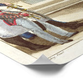 karikatuur van soldaten bij de Colonne Vendome Poster (Hoek)