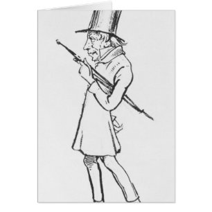 Karikatuur van Soren Aabye Kierkegaard