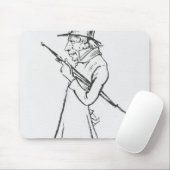 Karikatuur van Soren Aabye Kierkegaard Muismat (Met muis)