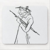 Karikatuur van Soren Aabye Kierkegaard Muismat (Voorkant)