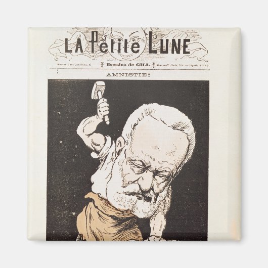 Karikatuur van Victor Hugo Magneet (Voorkant)