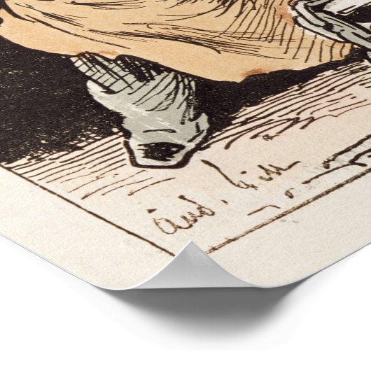 Karikatuur van Victor Hugo Poster (Hoek)