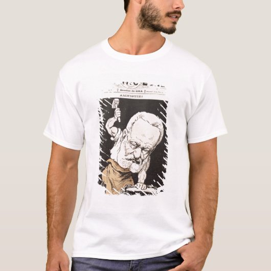 Karikatuur van Victor Hugo T-shirt (Voorkant)