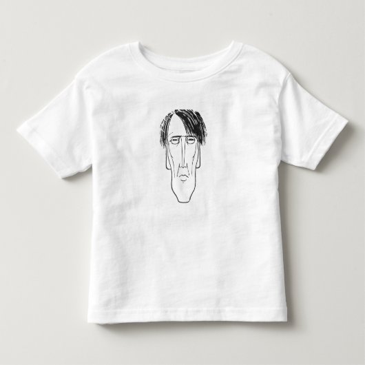 Karikatuur van W.B. Yeats, 1898 Kinder Shirts (Voorkant)