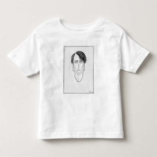 Karikatuur van W.B. Yeats, 1898 Kinder Shirts (Voorkant)