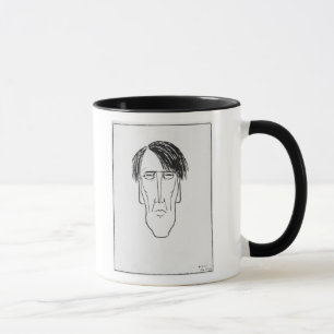 Karikatuur van W.B. Yeats, 1898 Mok