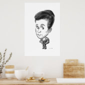 Karikatuurbord in bord 13b poster (Keuken)
