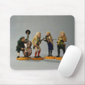Karikatuurfiguren van muzikanten muismat (Met muis)