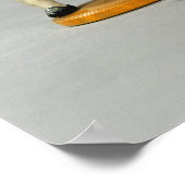 Karikatuurfiguren van muzikanten poster (Hoek)