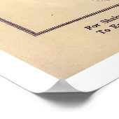 Karikatuurkaart 1868 Denemarken Poster (Hoek)