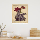 Karikatuurkaart 1868 Duitsland Poster (Keuken)