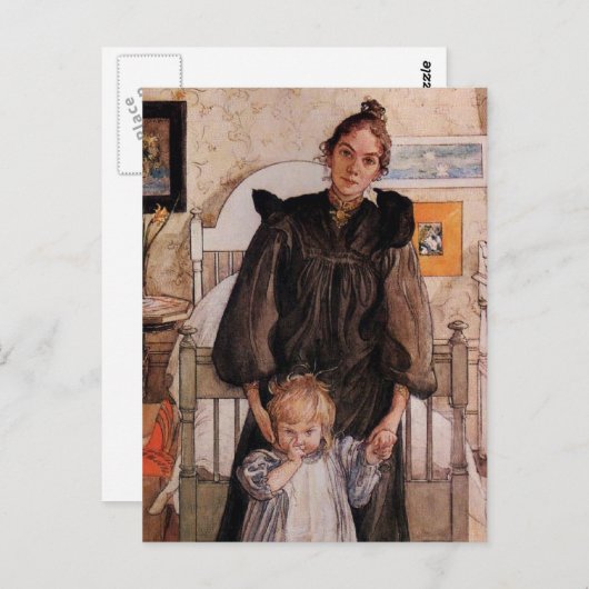 Karin en Kersti c1890 Briefkaart (Voorkant / Achterkant)