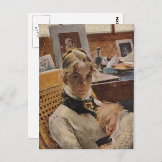 Karin met Baby Briefkaart (Voorkant / Achterkant)